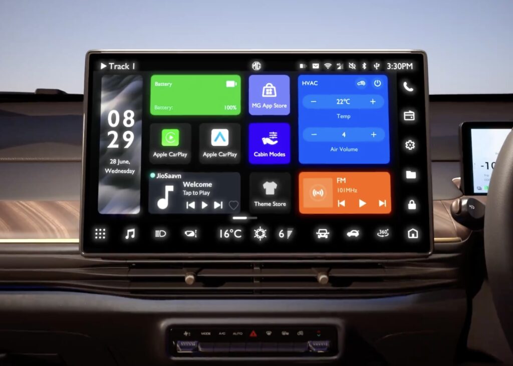 MG Windsor EV 15.6-inch touchscreen